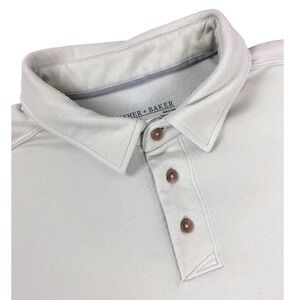 Fisher +‎ Baker Mens XL Polo Wool Blend Short Sleeve Mint Green Golf Preppy